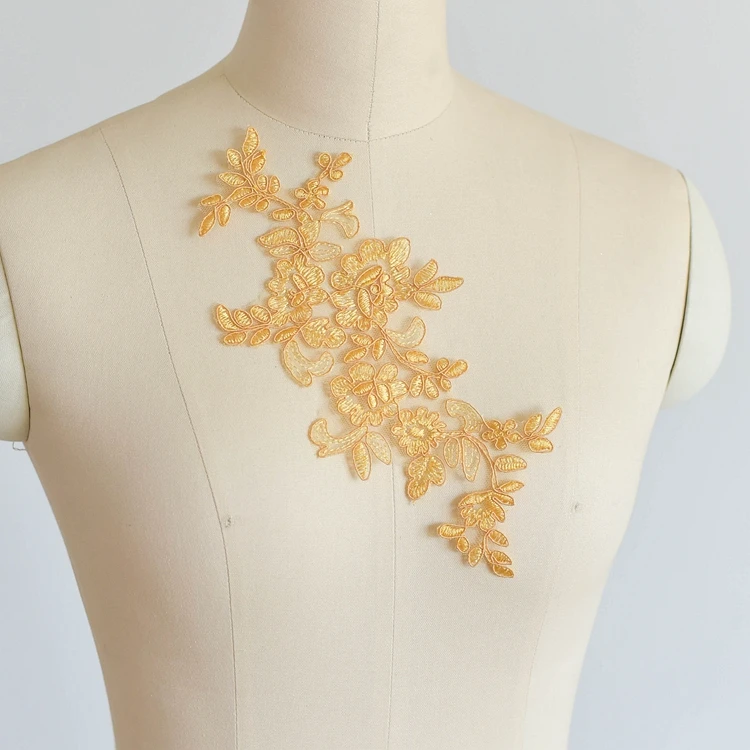 10 Teile/los Multicolor Auto Knochen Blume Spitze Patch Hochzeit Kleid Kleidung Zubehör Kopfschmuck DIY Material – Detail 8