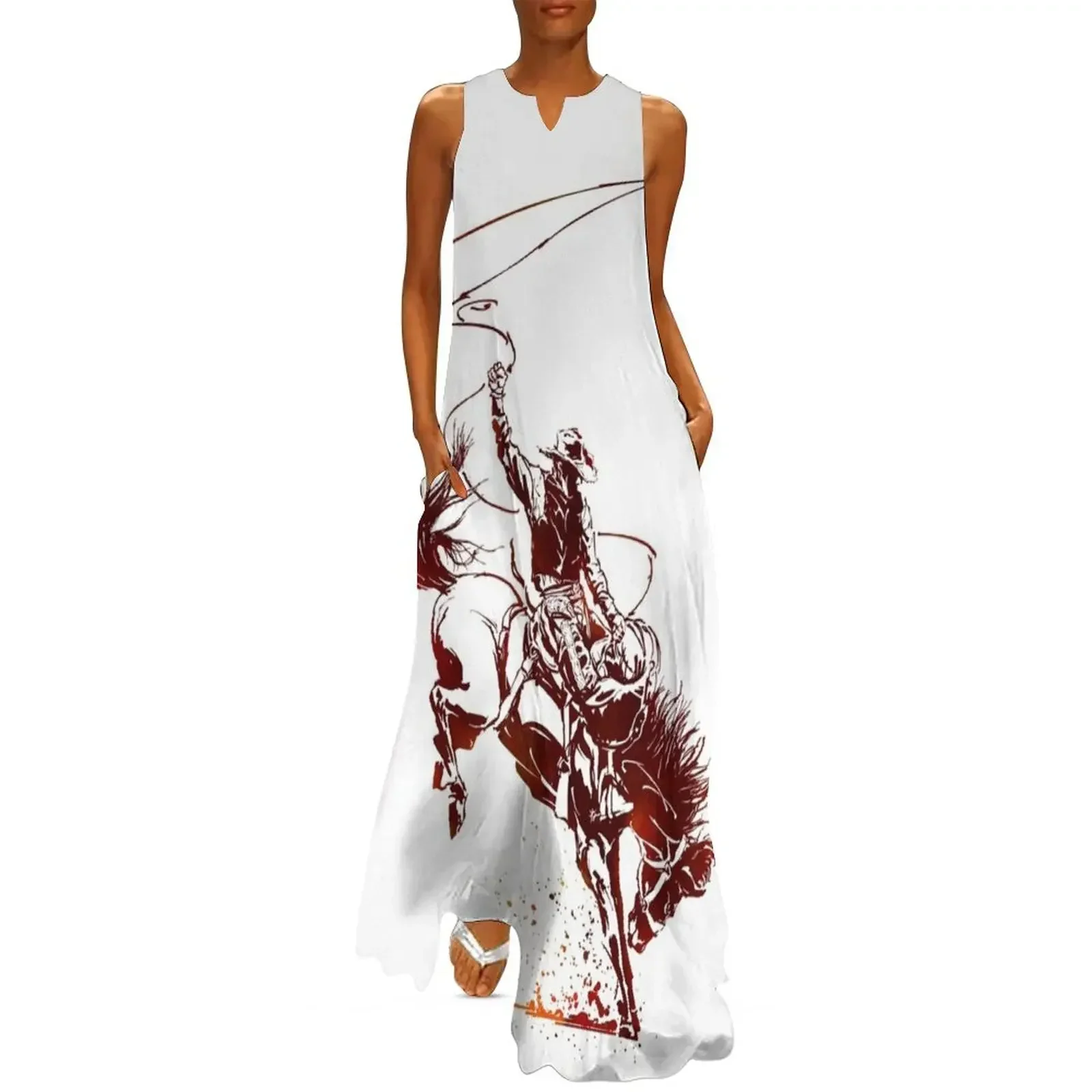 

Bucking Bronco 2 Long Dress Women's clothing long dresses for women women's clothing korea stylish Dress