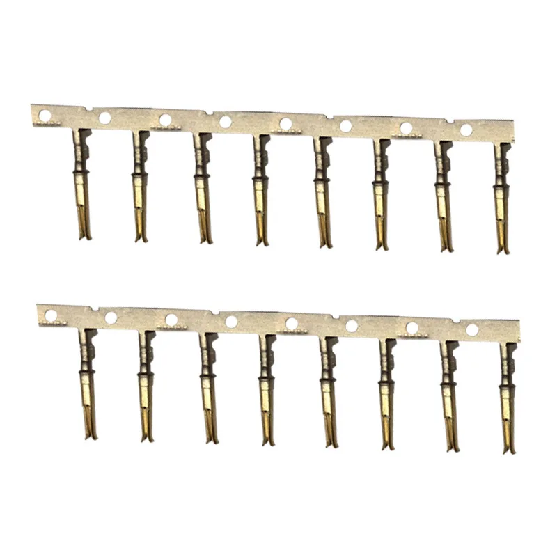 For Duckbill Pin Connector, Female Terminal Pair Plug-in Car Pin Gold-plated Copper Pipe with (from 1K)