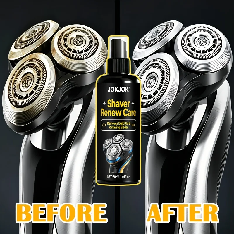 Electric Shaver Renew Care Spray 30ML Lubricating Cleaner For Rotary Razor Hair Clipper Trimmer Anti Rust Noise Reduction Oil view 3