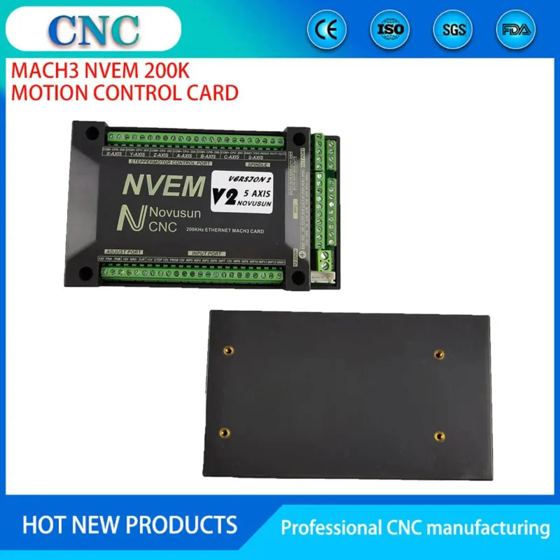 Imagem -06 - Placa de Controle Nvem Mach3 Porta Ethernet 300khz e Eixos Controlador de Movimento Cnc para Cnc Router