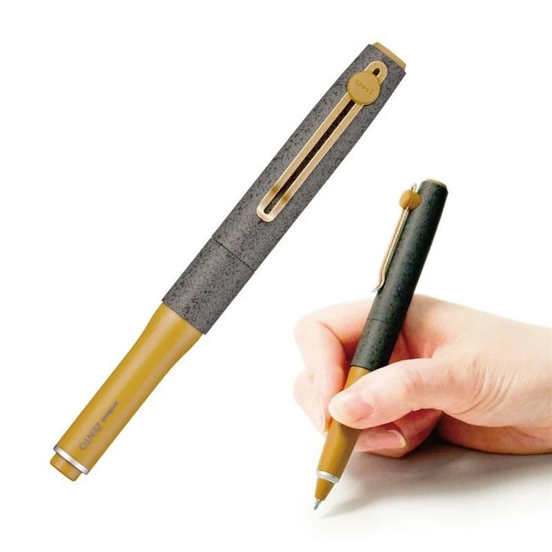 Latest Model ZENTO Gel Pen Luxury Japan UNI Ball Pen 0.38/0.5/0.7 Brown Pocket Pens Japanese Stationery Office Personal Gift