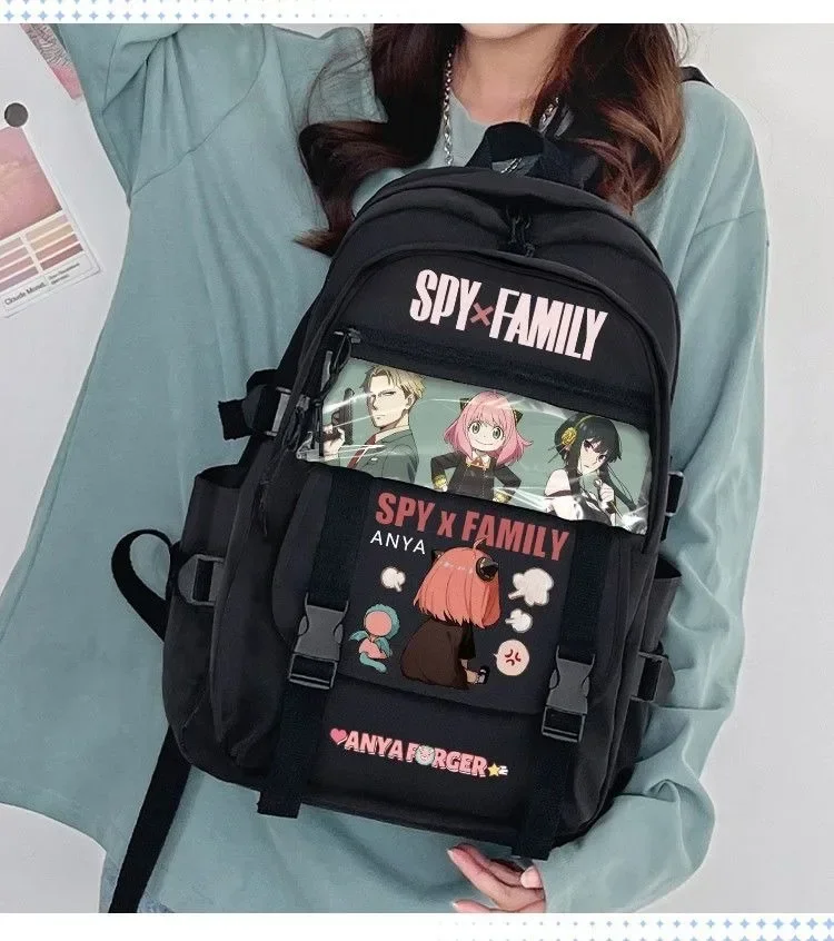 Clear Ita Bag White Black, Spy X Family, Student Kids Teens School Bags, Large Capacity Mochilas Anime Backpacks for Girls Child - AliExpress 1524 Clear Ita Bag White Black, Spy X Family, Student Kids Teens School Bags, Large Capacity Mochilas Anime Backpacks for Girls Child - AliExpress 1524