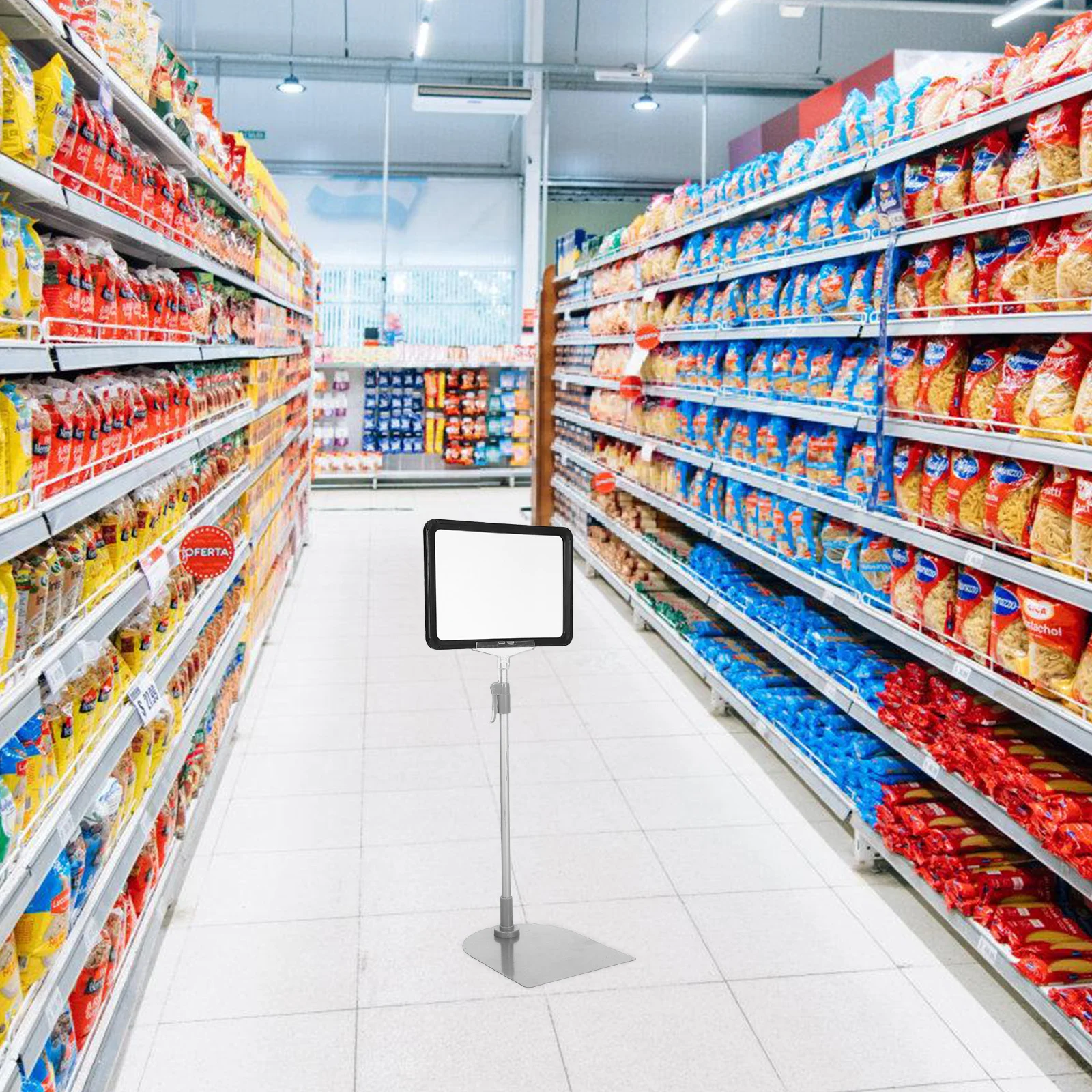 Price Display Stand Adjustable Merchandise Sign Holder For Supermarket Warehouse Label Menu Advertising Stable Base Poster