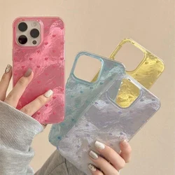 Cute Love Heart Gradient Vortex Pattern Clear Phone Case For iPhone 16 15 14 13 12 11 Pro Max XS XR X SE 7 8 Plus Silicone Cover