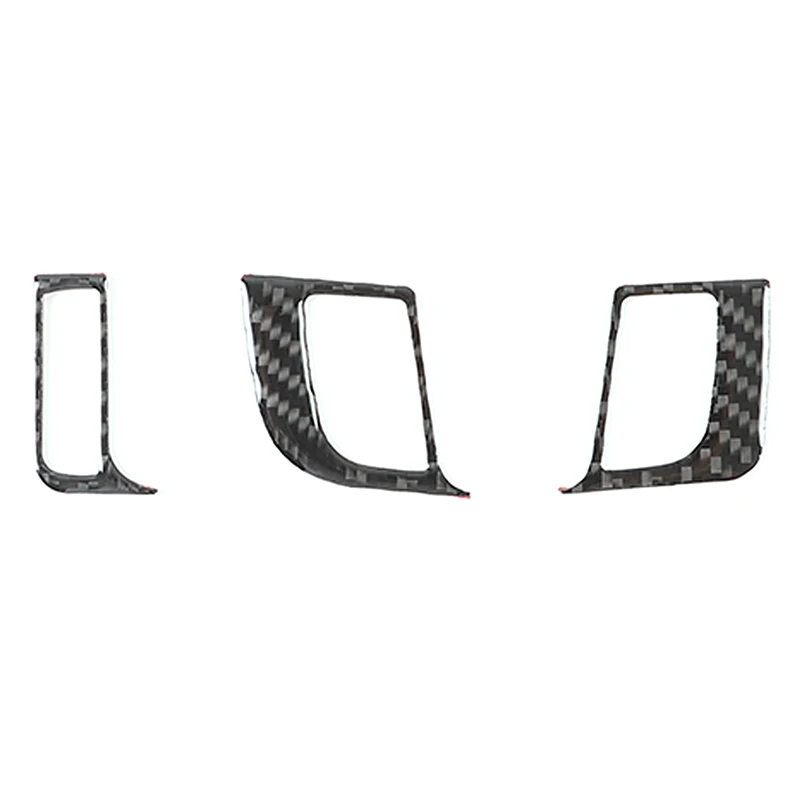 For BMW X1 iX1 U11 2023-2024 Soft Carbon Fiber Car Air Conditioner Outlet Pulley Frame Cover Trim Stickers Car Accessories