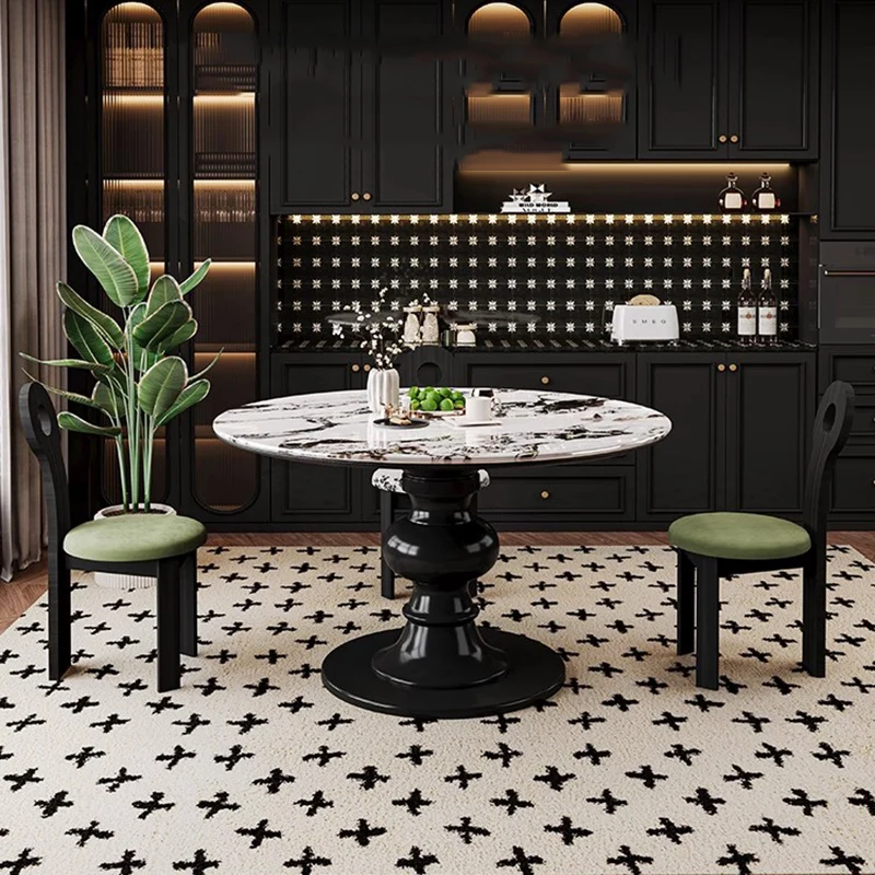 Marble Round Dining Table Nordic Study Lounge Garden Designer Dining Table Writing Service Mesas De Jantar Kitchen Furniture