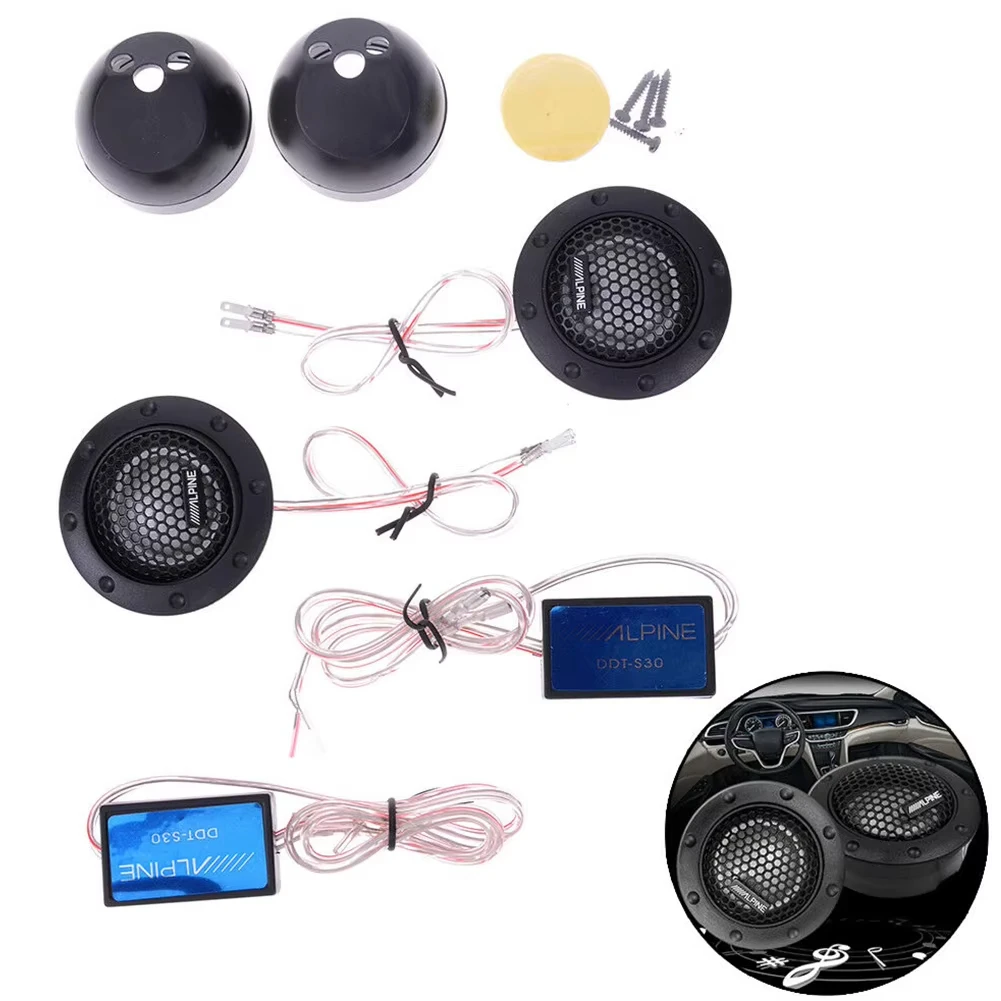 DDT-S30 Car Tweeter Car Audio Silk Film for Car Modification 180W High-Pitched Audio Loudspeaker Car Audio Modification