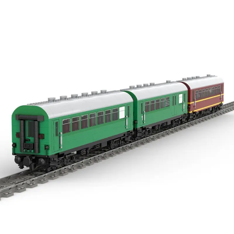 

Custom MOC-97676 German National Railway 4-Axle Reko Coach Model(2534PCS)