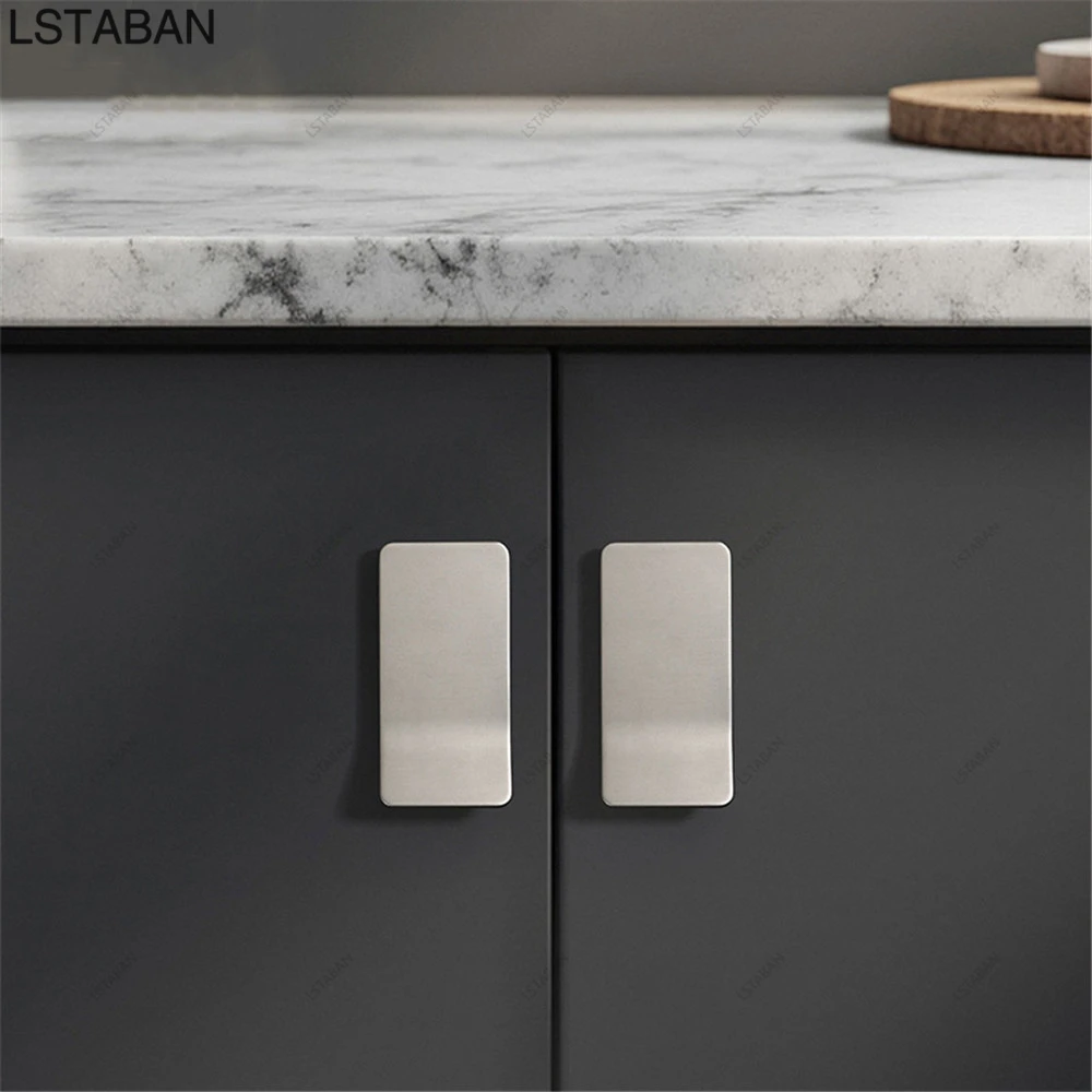 Nordic Square Kitchen Cabinet Handle Retro Copper Cupboard Wardrobe Drawer Pull Furniture Hardware Door Knob Creative Handle