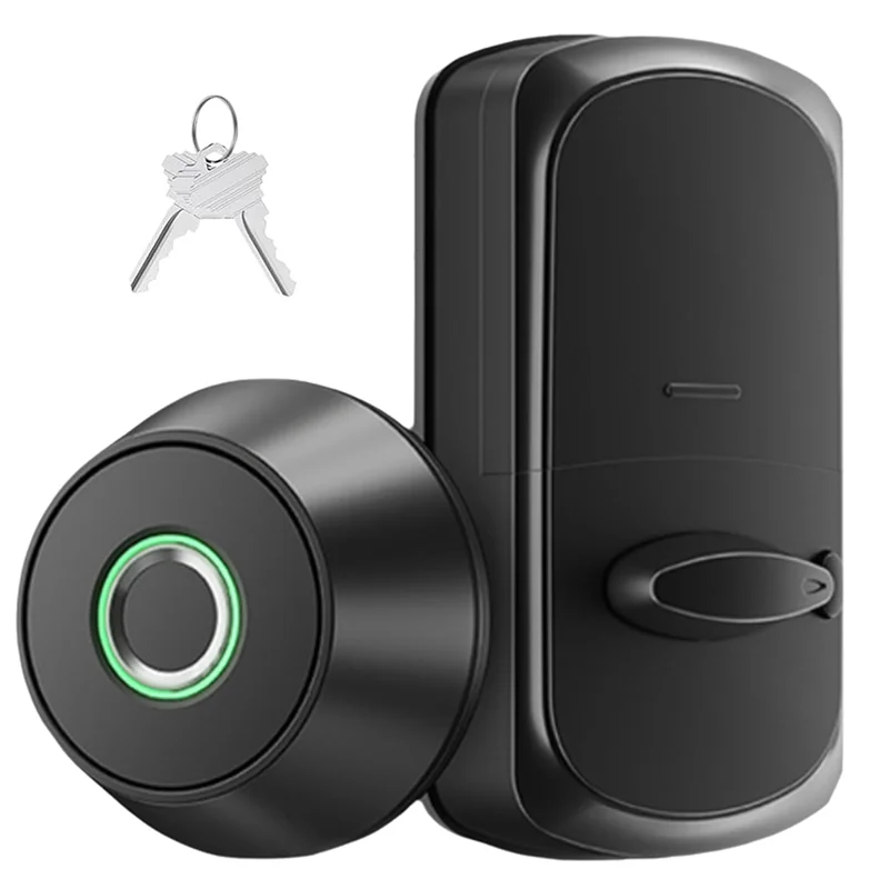 Tägliches intelligentes Türschloss mit Fingerabdruckerkennung, intelligentes Riegelschloss mit App-Zählung, biometrisches Türschloss, automatisches Schloss