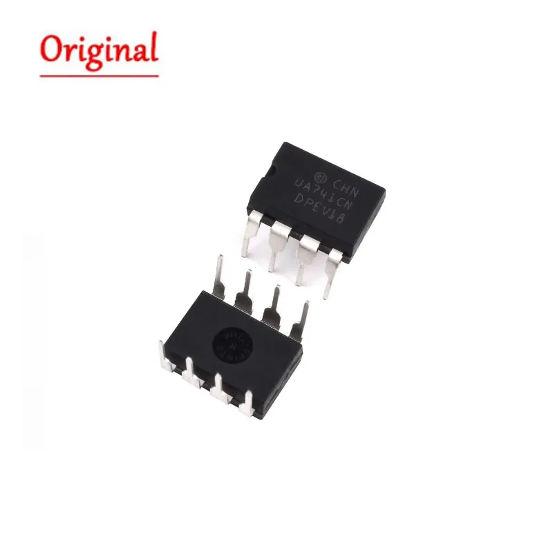 20PCS DIP IC 8pins UA741CN UA741CP UA741 OP Amp LM741 741 TI Original DIP-8