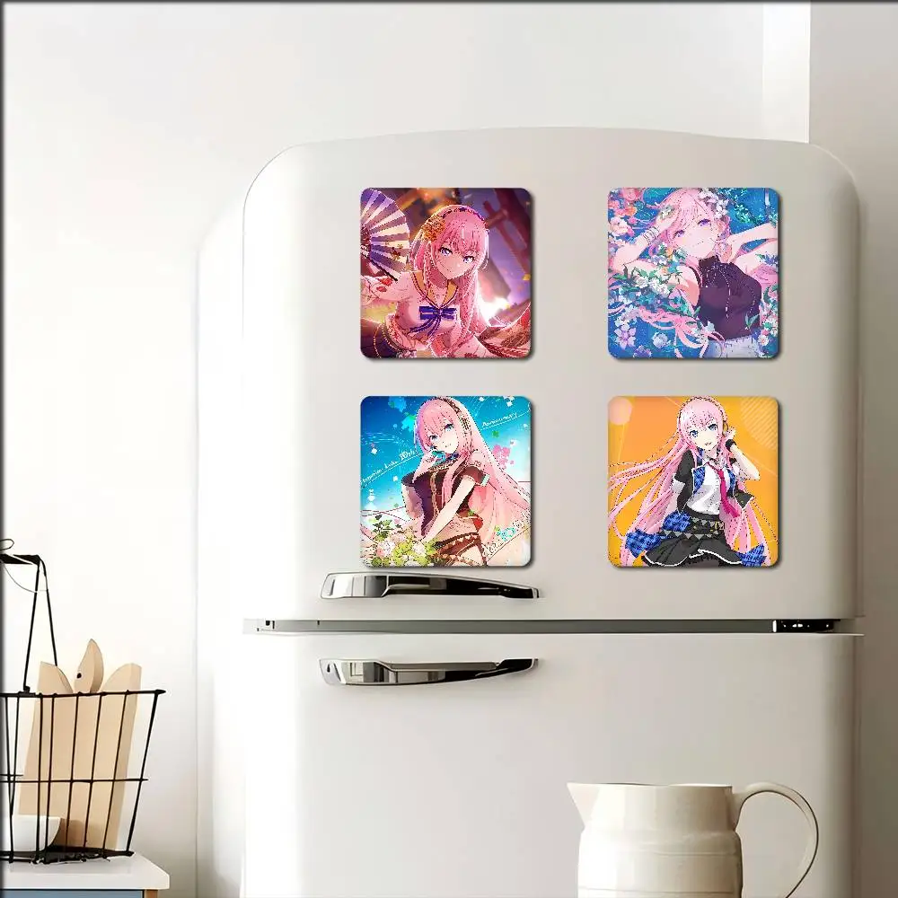 M-MegurineS L-LukaS Photo Frame Picture Fridge Magnets Refrigerator Magnetic Stickers Family Friends Gifts Souvenir Logo