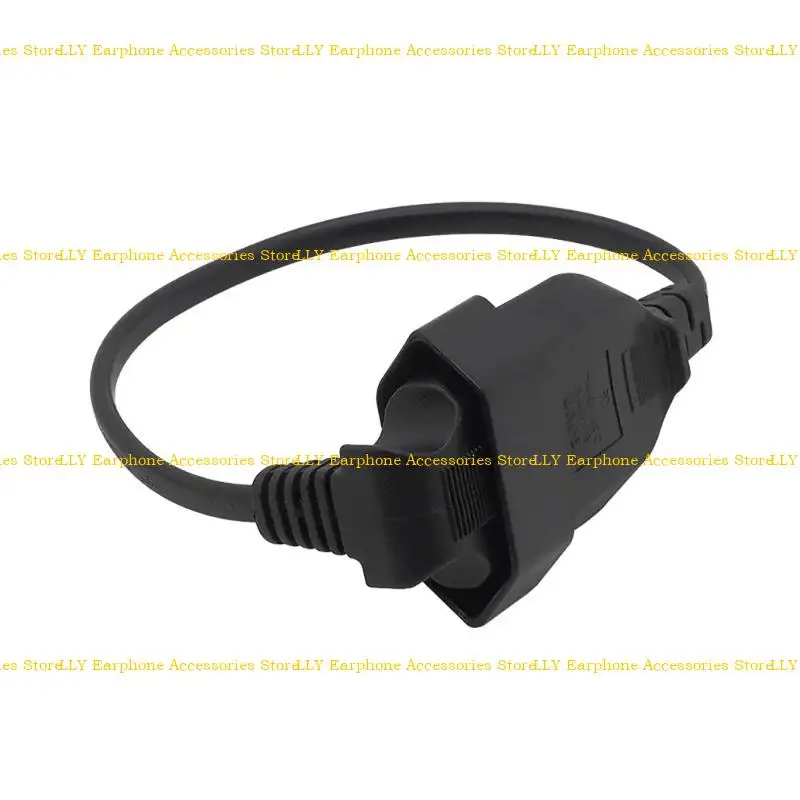 

462E EU Plug Power Adapter Cord 90 Degree Bend Angled Power Extension Cable Wire