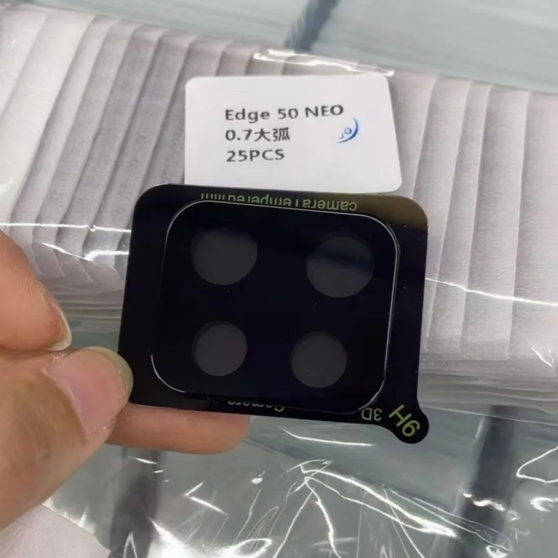 3D Camera Lens Cover Case For Motorola Moto Edge 50 Neo Back Tempered Glass Camera Protector For Moto Edge 50Neo Lens Ring Film