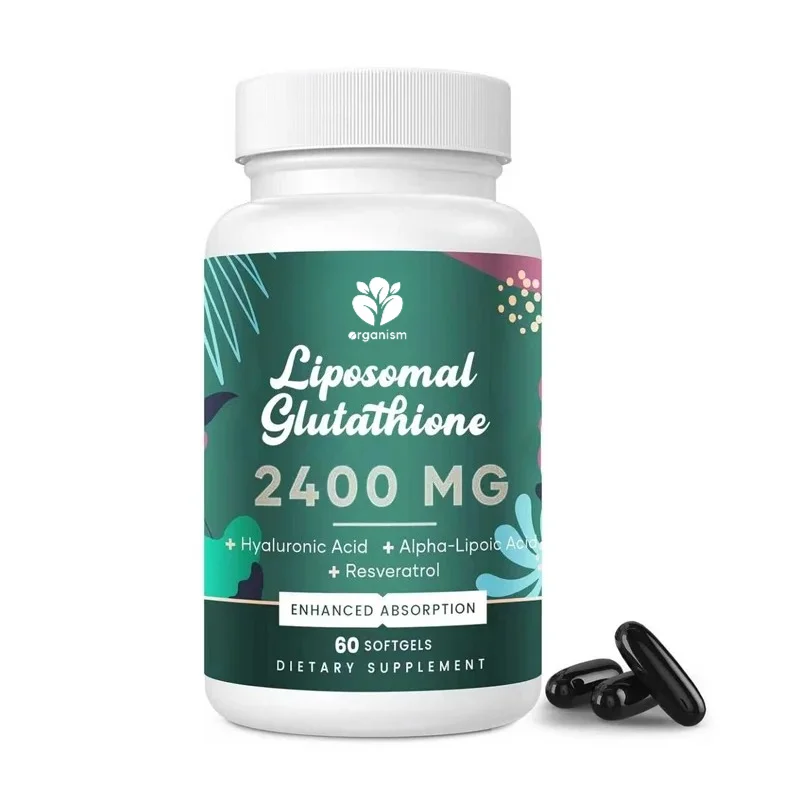 

8-in-1 Liposomal Glutathione 2400 mg - Contains Hyaluronic Acid, Alpha Lipoic Acid, Resveratrol, Skin and Immune System