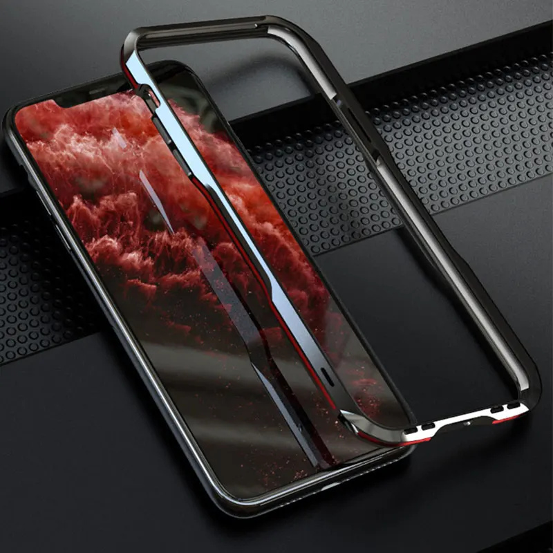 Luphie Metal Bumper for iPhone 12 Pro Max 11 Case SE Aluminium Frame Protective Cover for iPhone X Xs MAX Xr 7 8 Plus Bumper