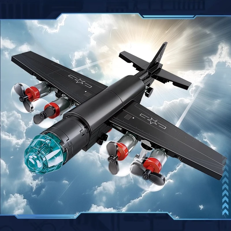 SEMBO 8 في 1 المروحية المسلحة الجسيمات الصغيرة بنة التجمع لتقوم بها بنفسك لغز لعبة نموذج عيد الميلاد الأطفال هدية عيد ميلاد اللعب