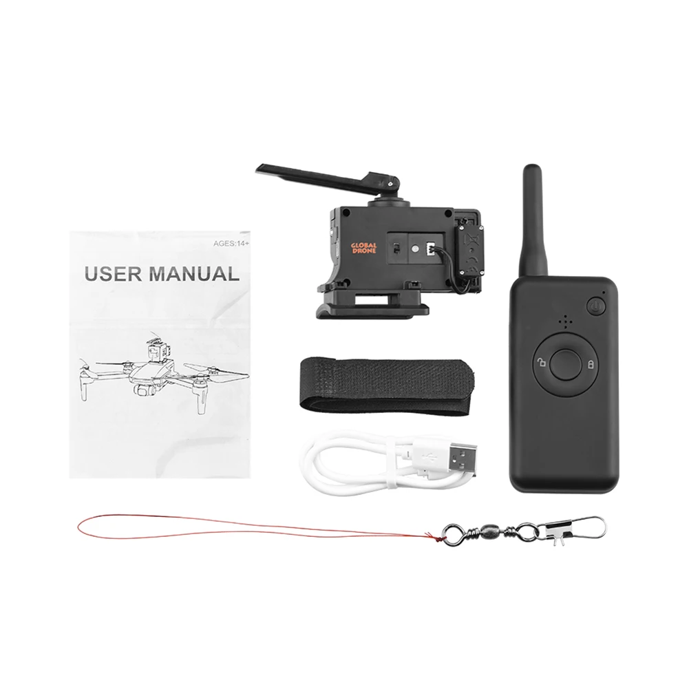 Sistem Pengiriman Udara Drone Thrower Airdrop untuk DJI Mavic 2/Pro/Air 2/Air/FIMI X8SE Pengiriman Jarak Jauh
