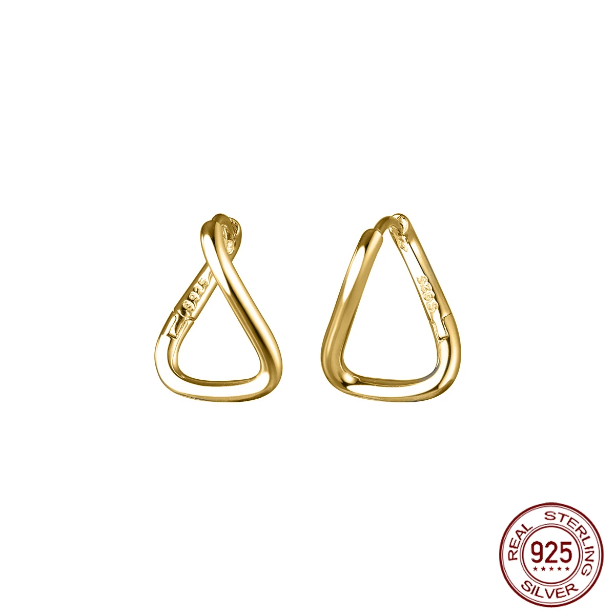 

Женские серьги-кольца из серебра 1,5 пробы, 925 см