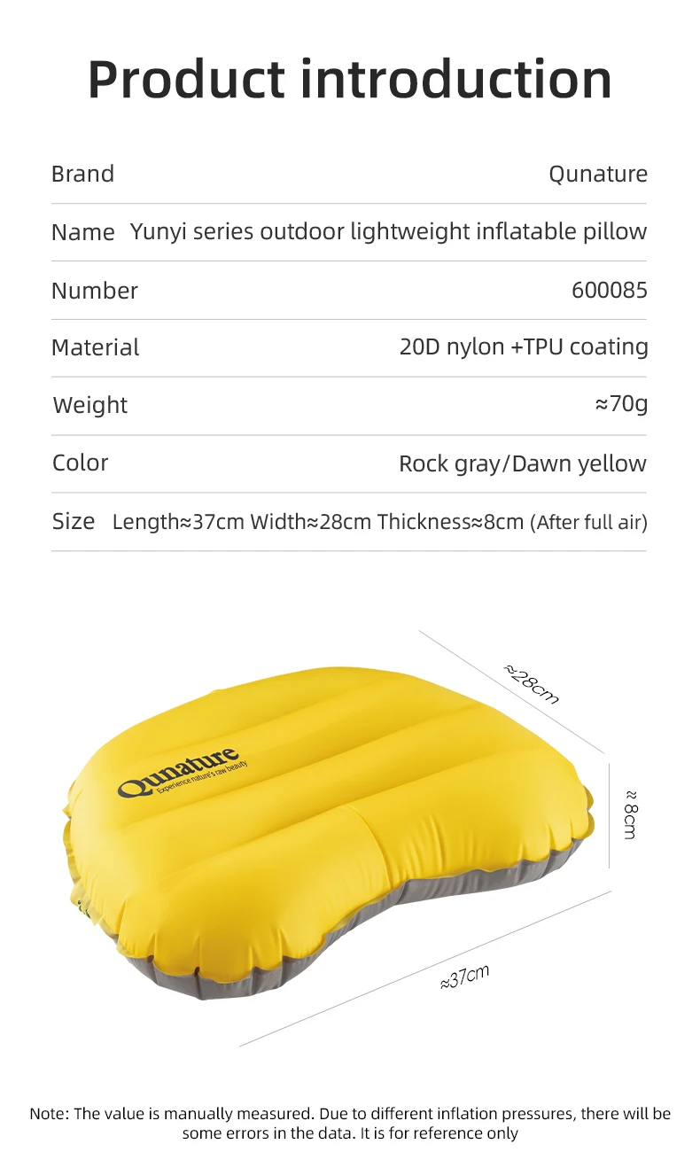 Qunature 2 Teile/satz Outdoor Camping Aufblasbare Matratze Schlafen Bett Ultraleicht Wandern Picknick Strand Matten Luft Kissen Mit Kissen – Detail 27