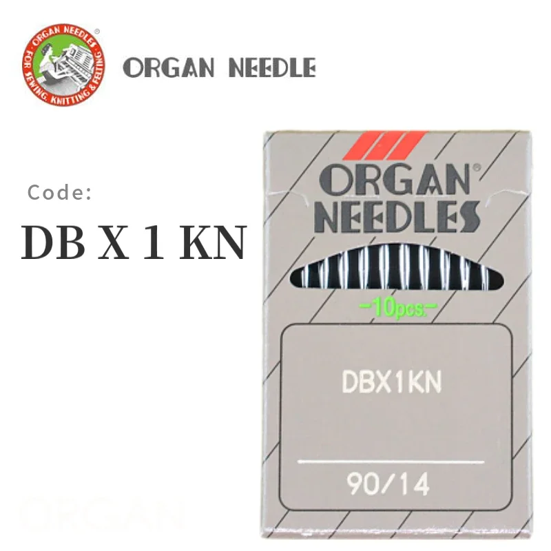 

10 PCS DBX1 KN ORGAN Needles For Industrial Lockstitch Sewing Machine DB*1 16x231 Slim Needle With Ball-Point