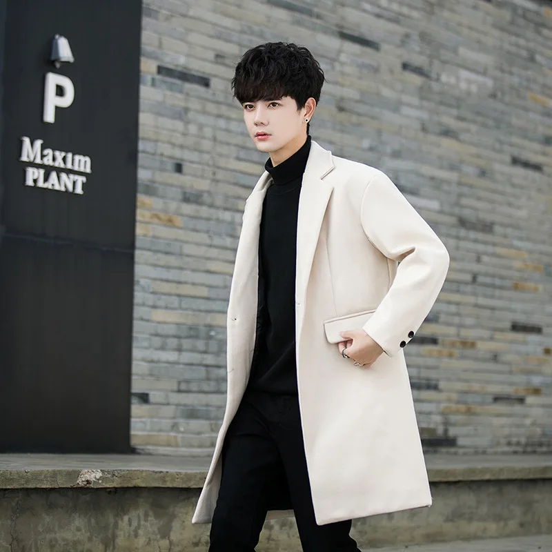 

Wool Blend Coat Winter Coats For Men Mens Cropped Shortened Truncated Abbreviated Curtailed Contracted Reduced Diminished Warmer