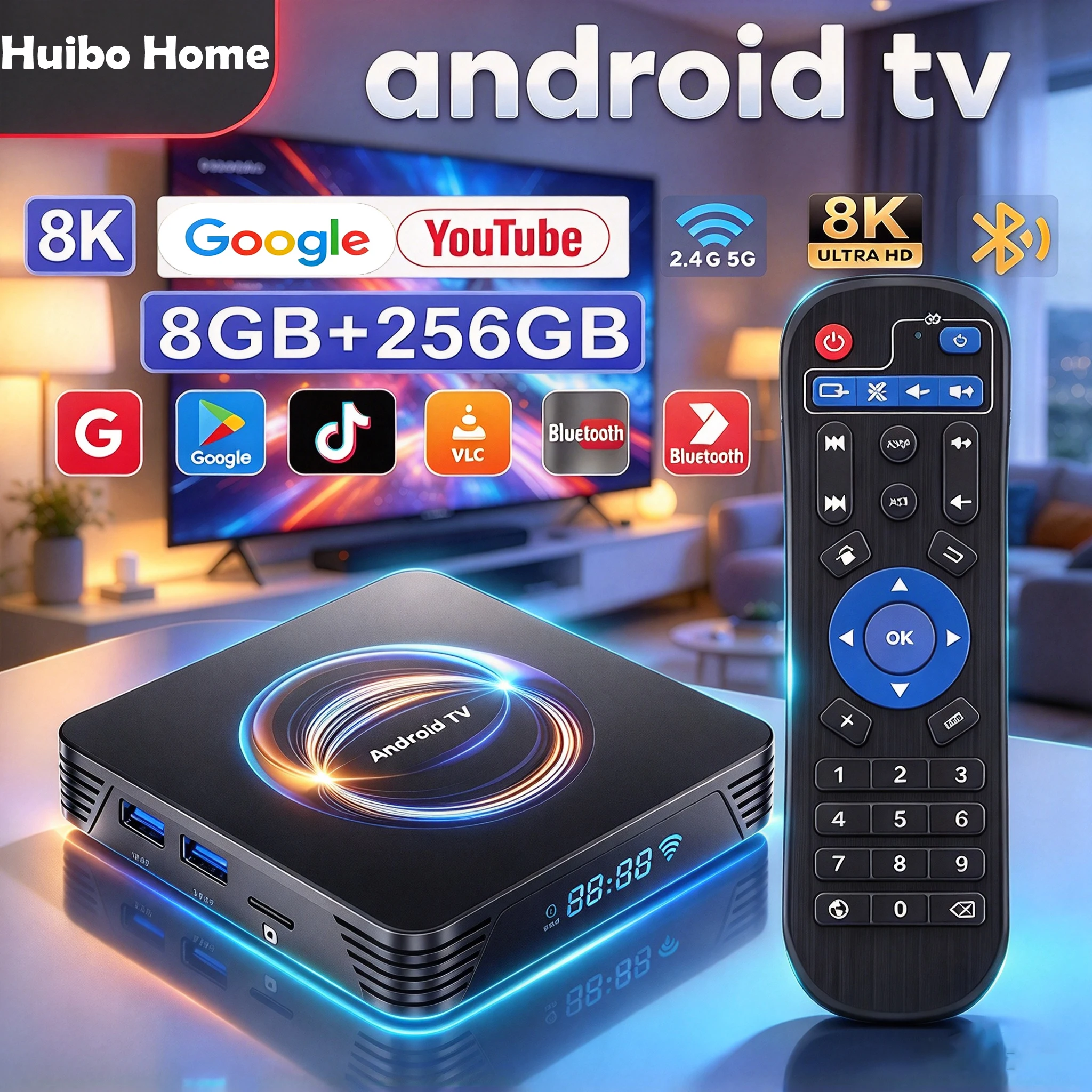 Smart TV Box Android 16 8GB+256GB Rockchip RK3528 Wifi Google Assistant Video 8K Bluetooth6.0 Lettore Multimediale Set Top Box Ultra Veloce