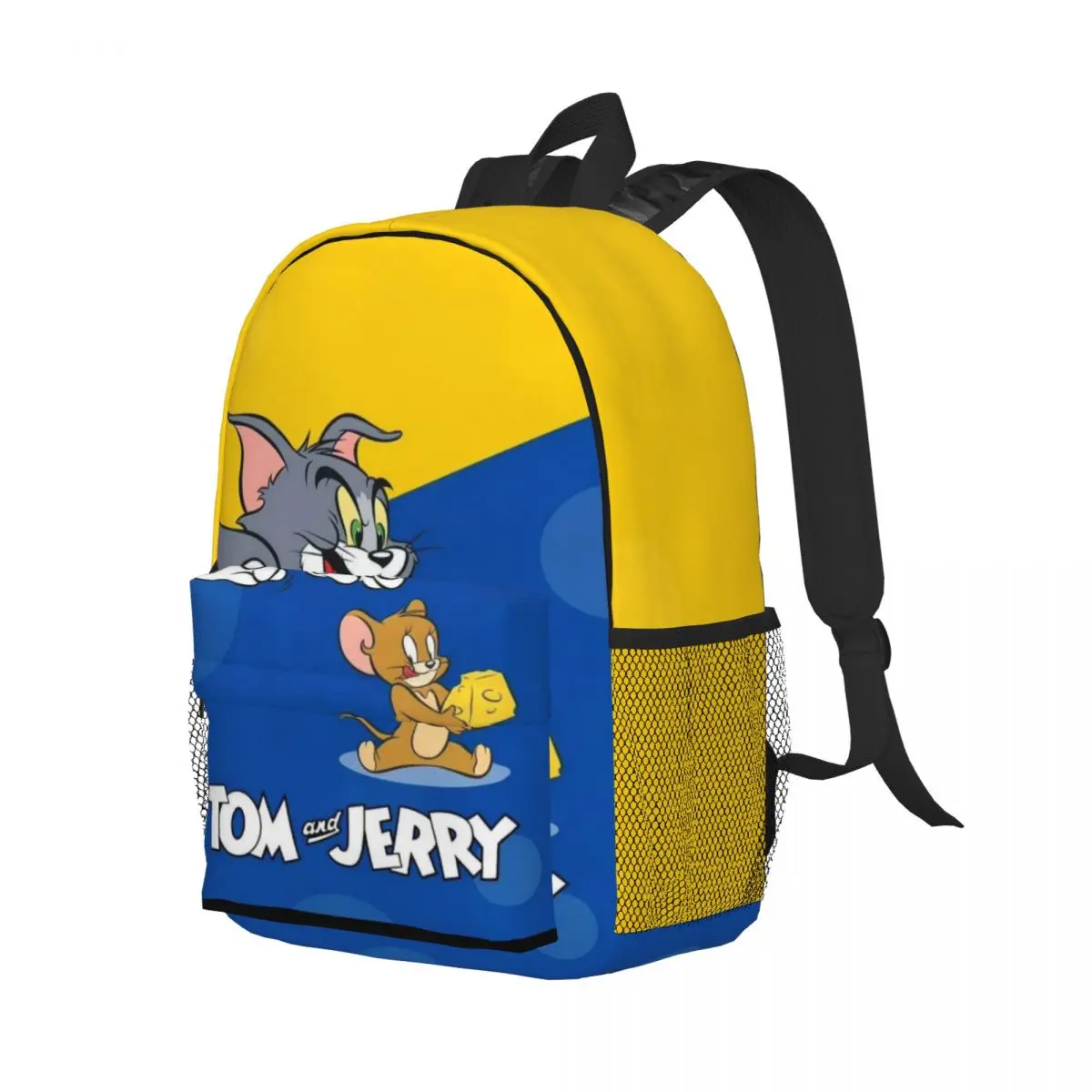 Tom And Jerry Lightweight 15-Inch Backpack - Versatile and Stylish Bag for School, Travel, and Daily Use