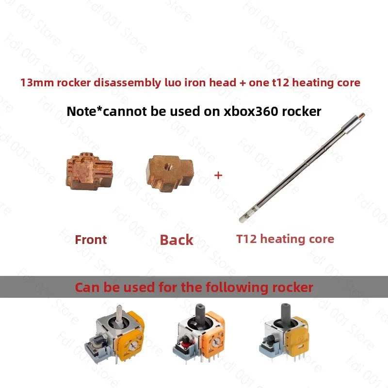 

13mm Special Removable Joystick Soldering Iron Tip T12 Heating Core for PS5 PS4 Pro Controller Joystick
