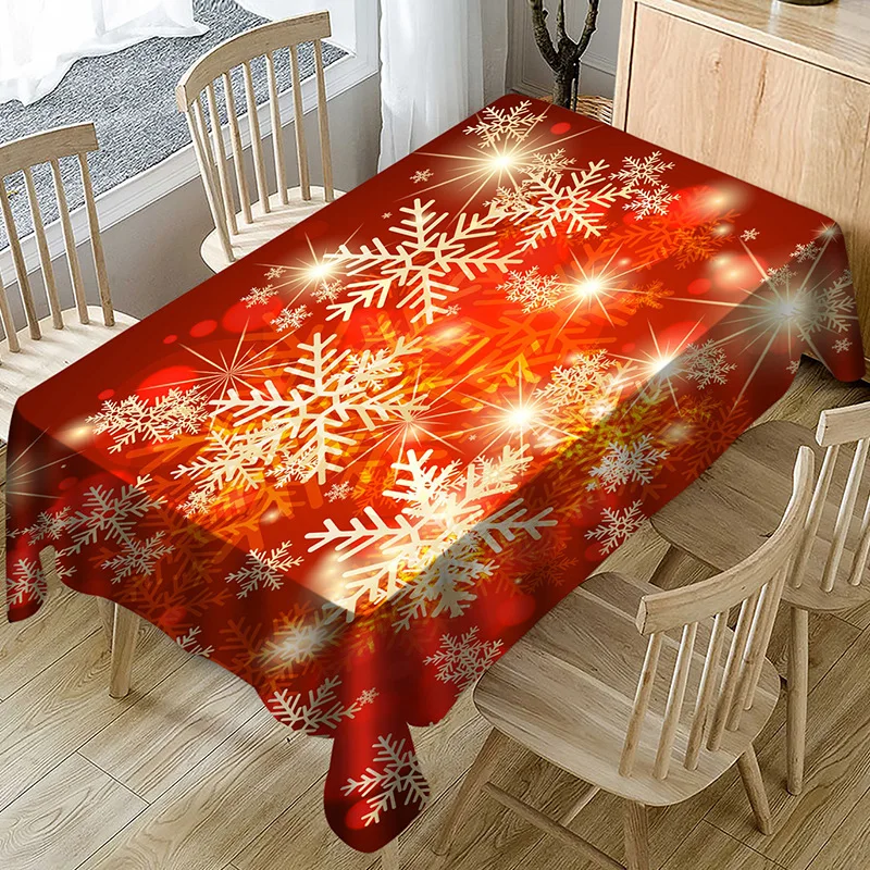 Christmas Skull Printed Picnic Blanket Household Living Wedding Decoration Tablecloth Waterproof Rectangular Dining Table Cover