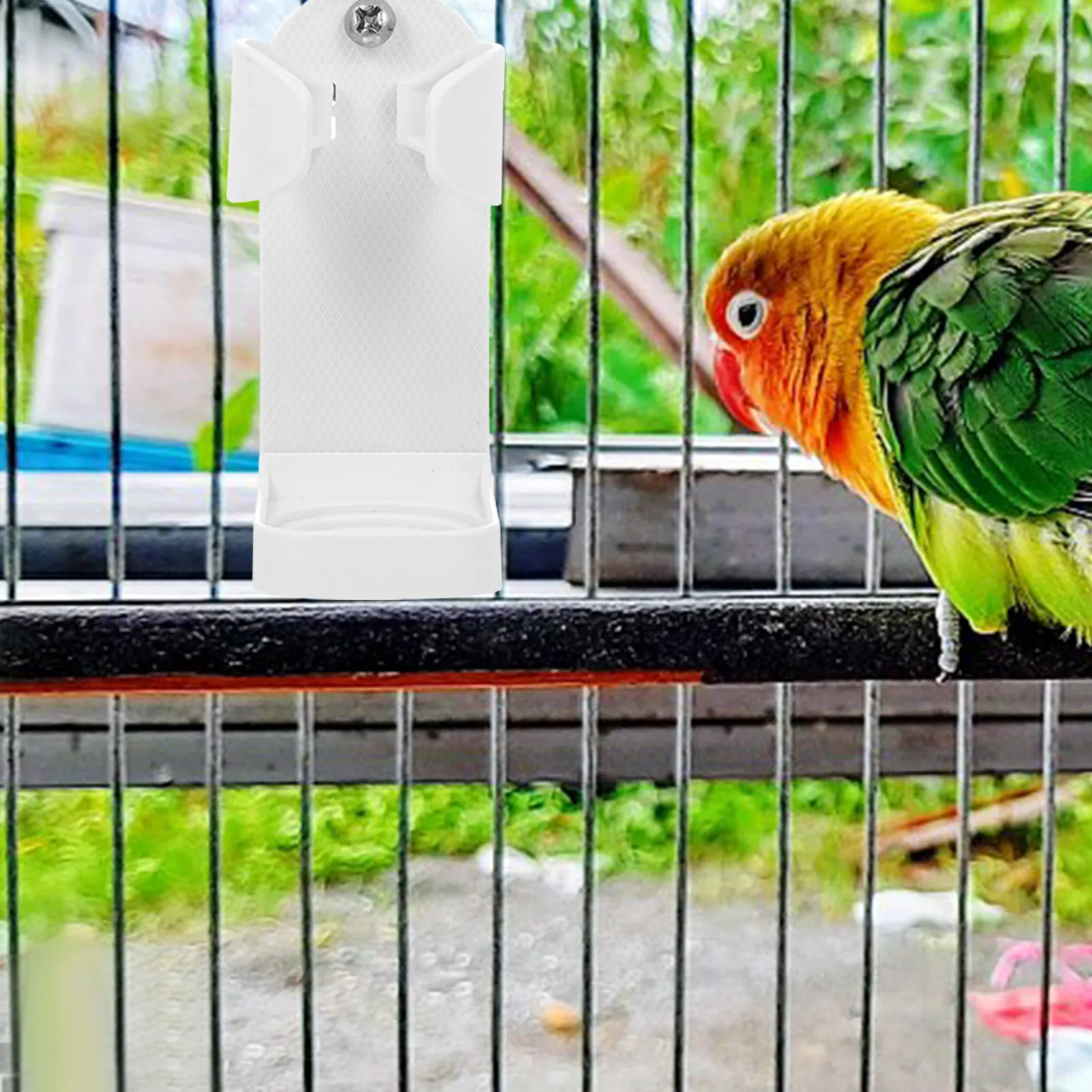 

3pcs Bird Cage Accessories Durable Plastic Food Holders Fruit Feeder Parrot Vegetable Clips Hanging Storage Pet Supplies