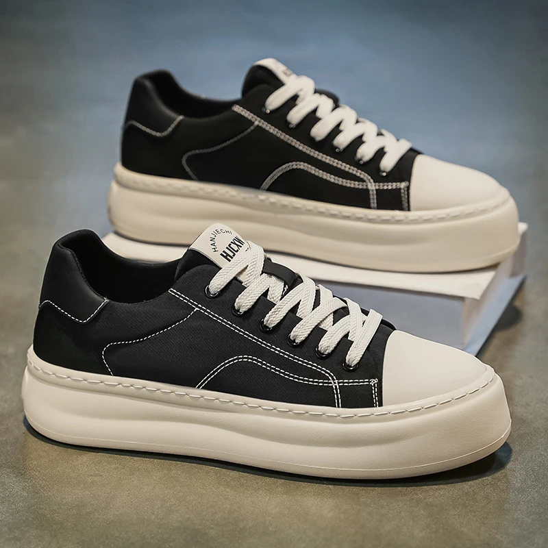 

Men's 2025 New Autumn White Sneakers & Chunky High-Top Casual Shoes – Lightweight, Height-Increasing & Comfortable