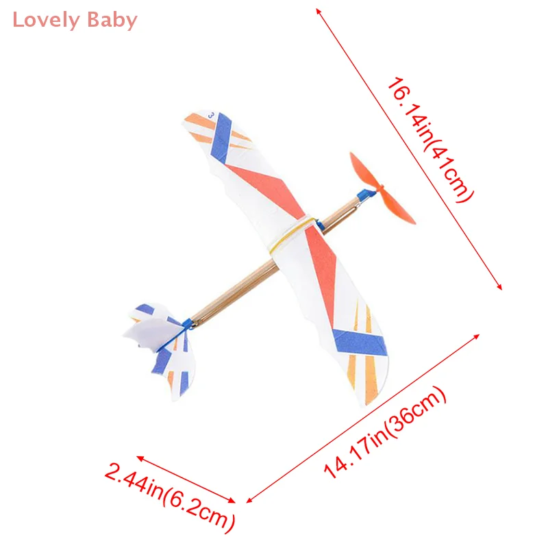 【BBS-7】Elástico de goma para avión, planeador, avión volador, juguete DIY para niños