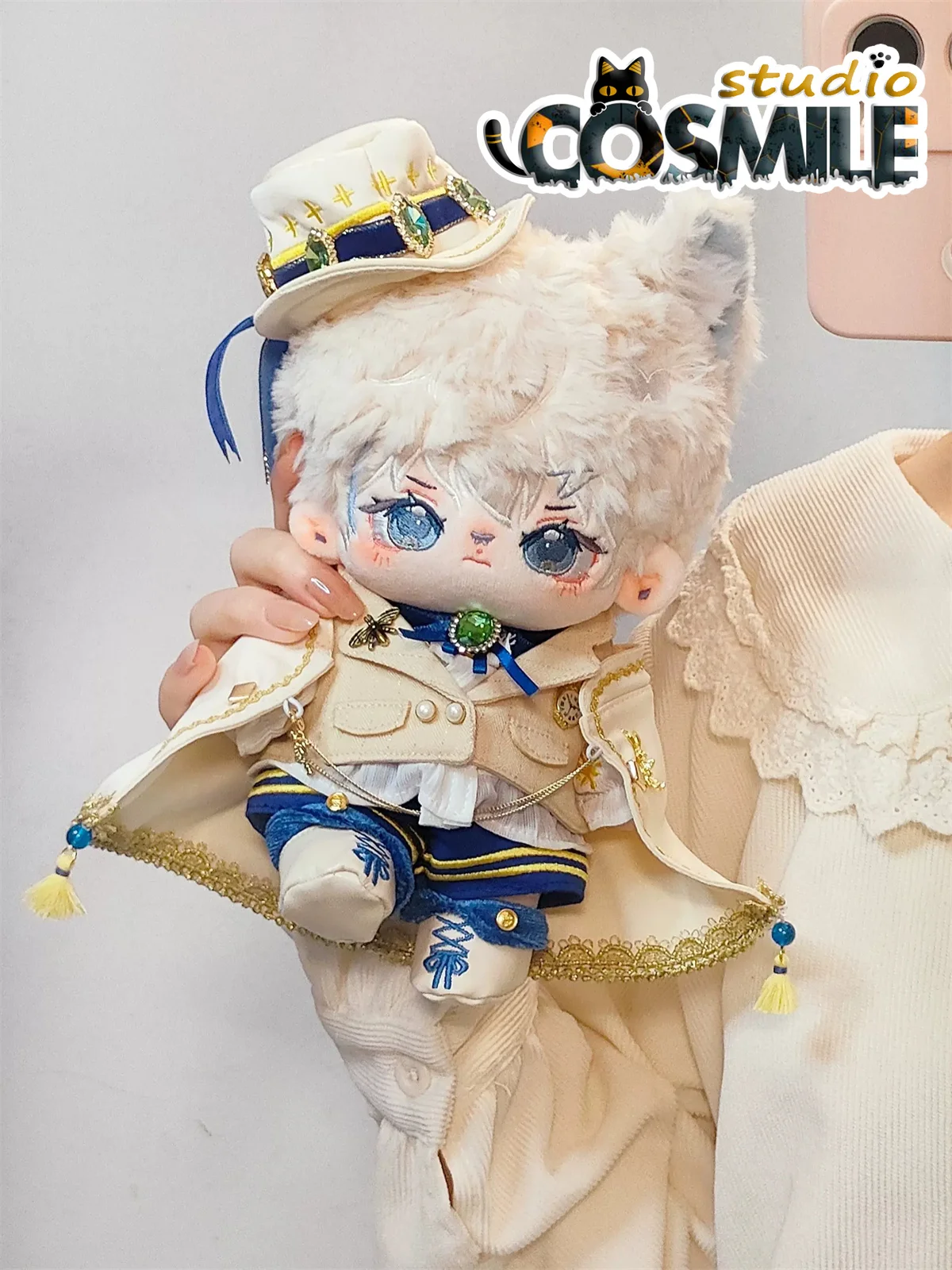 

Gentleman Snowy Prince Knight Uniform Costume CP Plushie Stuffed Plush 20cm Doll Doll's Clothes Dolls Accessories Xueyu DJ