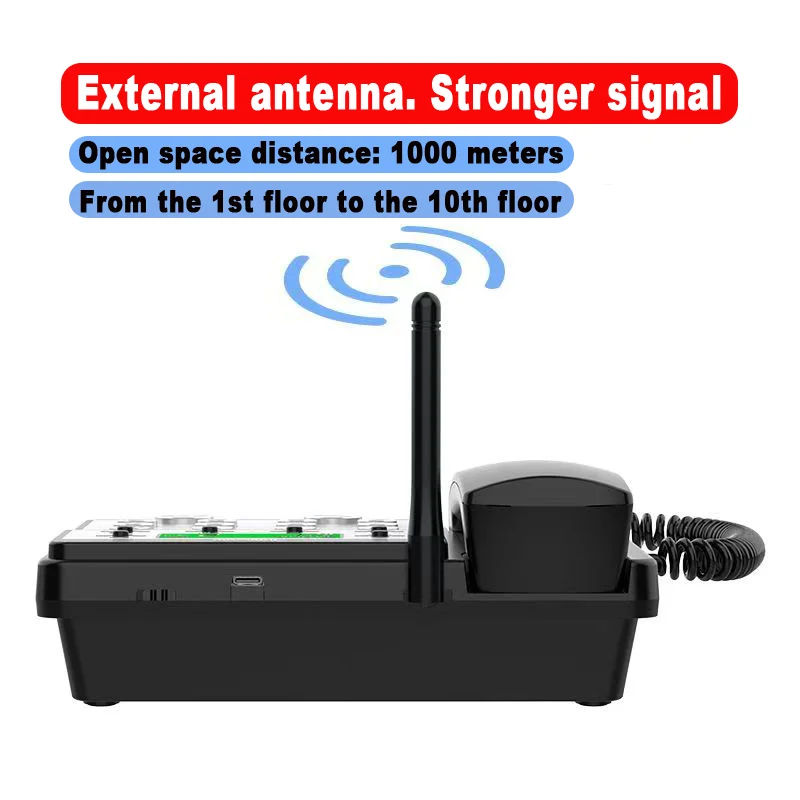 1000M Wireless Long Distance Pager Caller Audio Door Phone Voice Sender&Reciever Intercom Doorbell For Hotel Home Call Button