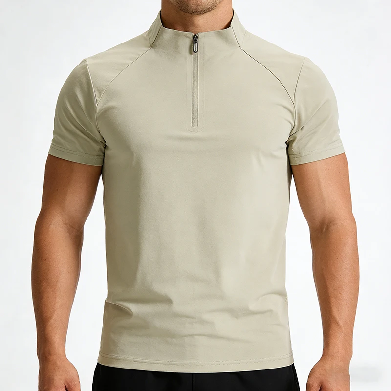 Big&Tall Men's Quick Dry Ice Silk T-Shirt Plus Size Summer Breathable Stretch Athletic Tee Solid Color Sport T-Shirt 6XL 7XL 8XL