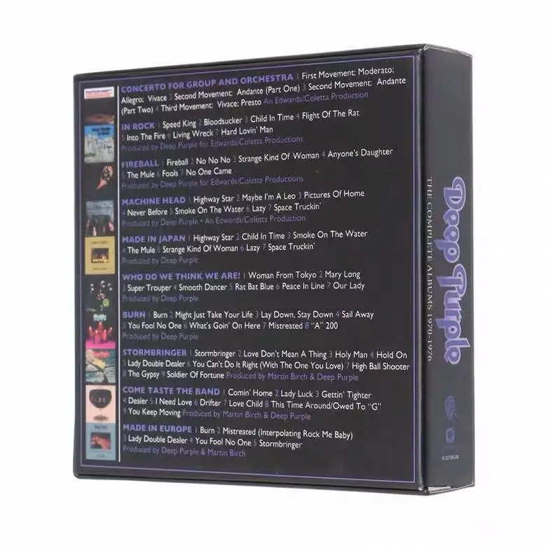 European Pop Band Music CD Set, Heavy Metal Rock Band, 1970-1976 Complete Album, 10CD Box