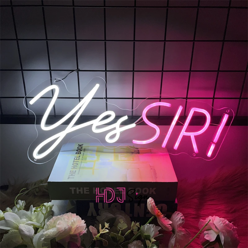 

Yes Sir Neon Sign Lights Aesthetic Room Decor Bedroom Pink Neon Light Sign Wall Decor Party Bar Club Atmosphere Light LED Sign