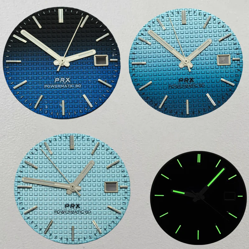 

Dia 31.8mm Green Luminous Watch Dial and Hands Fit for NH34 NH35 NH36 4R35 4R36 7S26 Movement PRX Super Player Watch Refit Parts