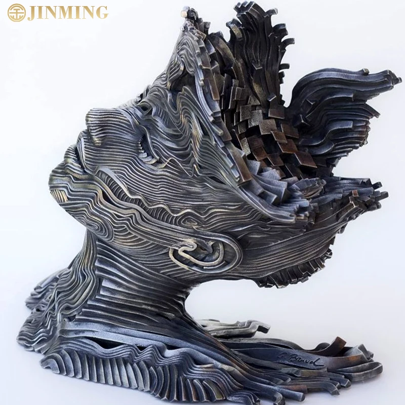 Famous Modern Stainless Steel Figure Sculpture Art: Abstract Figure Statues, Letter Figure Sculptures, Hollow Sculptures