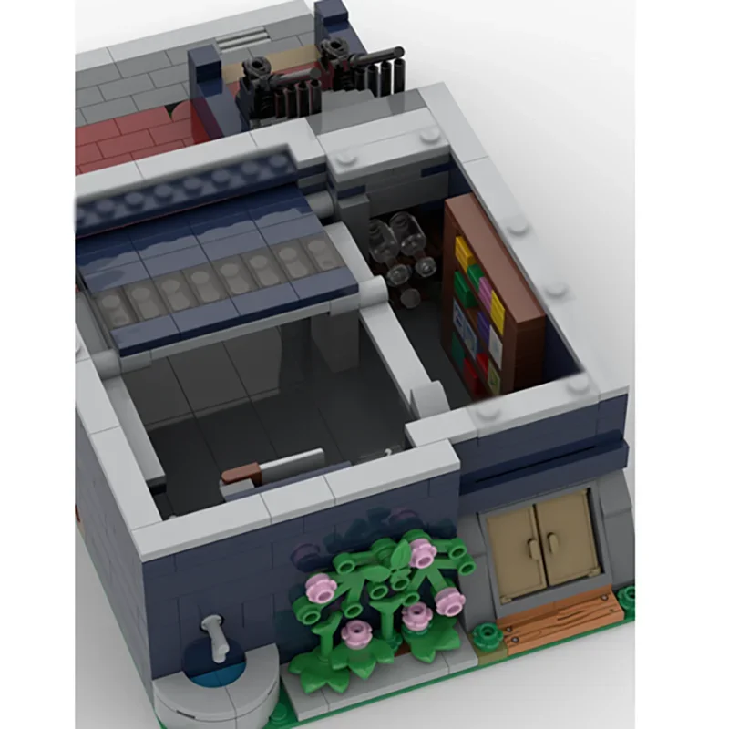 Moc اللبنات الفيكتوري تاون هاوس التكنولوجيا وحدات الطوب نموذج هدايا عيد الميلاد اللعب DIY مجموعات الجمعية