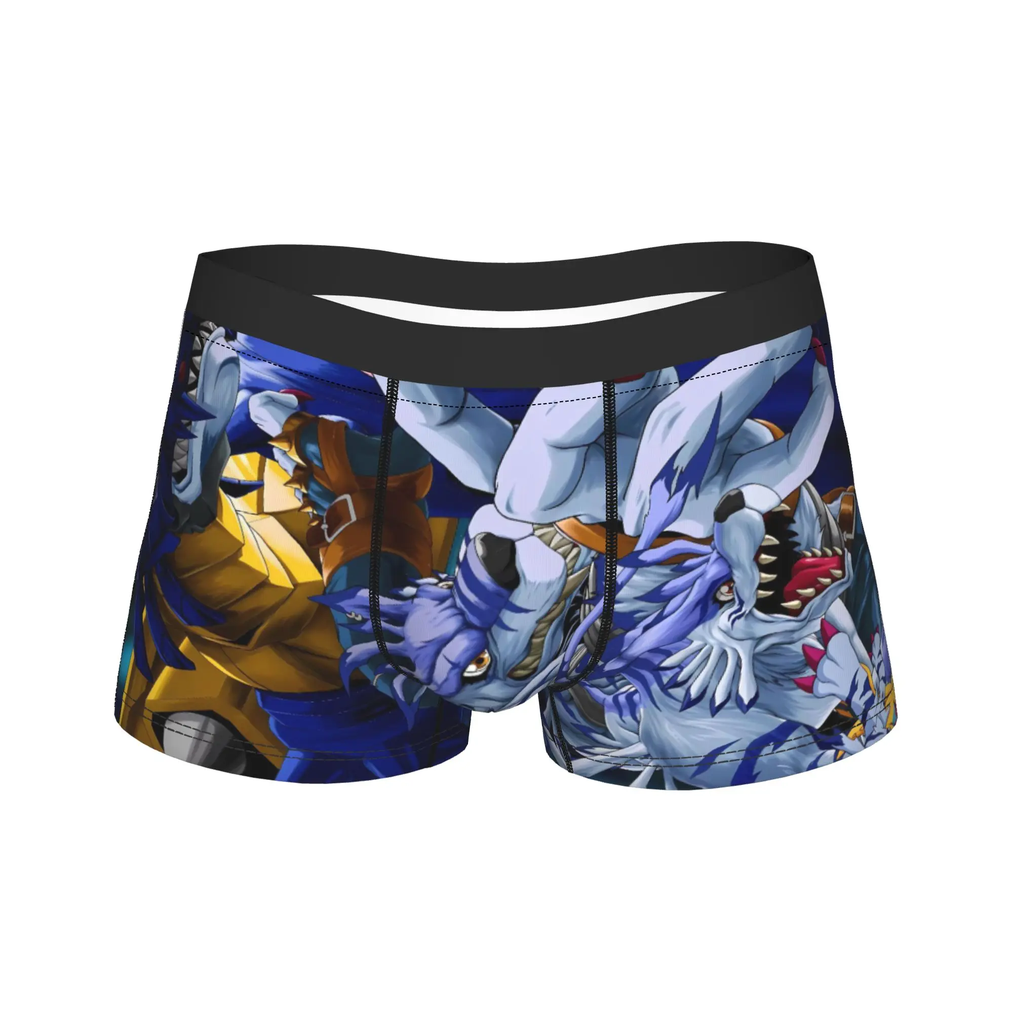 

Agumon Digimon Trunk Pouch Underwear Quality Printed Shorts Briefs Comfortable Males Underpants Plus Size 2XL