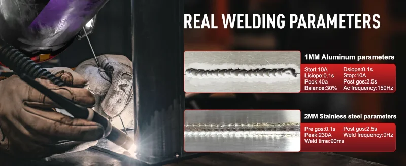 LCD Tig-250 Pro 9 in 1  AC DC HF TIG Pulse Cold MMA Multifunctional Aluminium TIG Welding Machine