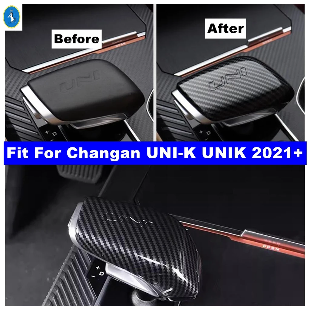 

Transmission Gear Shift Shifter Knob Gear Head Handle Cover Trim Fit For Changan UNI-K UNIK 2021 - 2024 Car Interior Accessories