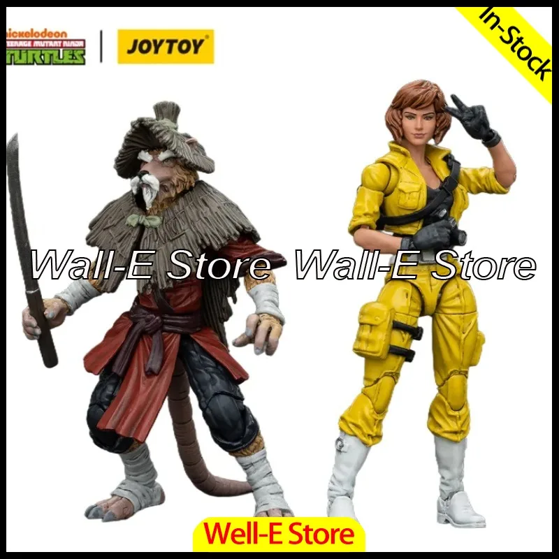 

In Stock JOYTOY 1/18 Action Figure TMNT Ninja Turtles Splinter April O'Neil Anime Model Toys Gifts Collection