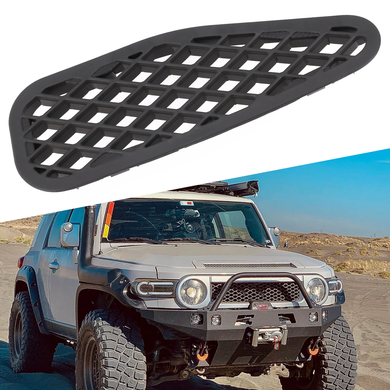 Car Left COWL GRILLE 55796-35010 5579635010 For TOYOTA For FJ For CRUISER 2007 - 2014 Direct Replacement Plastic Accessories