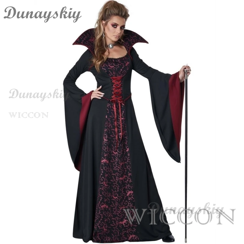 Halloween Cosplay Witch Vampire Costume for Kids Girls Disfraz Carnival Dress Up Party Mujer Children's Performance Clothing