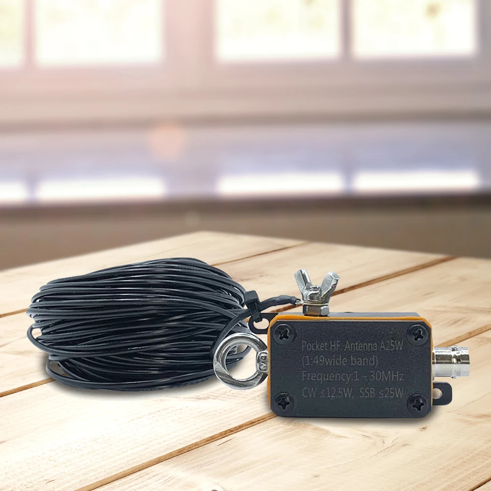 

Wideband End-fed Halfwave Antenna 1-30MHz Frequency Band HF Shortwave Antenna CW SSB End Fed Half Antenna End Fed Radio Antenna