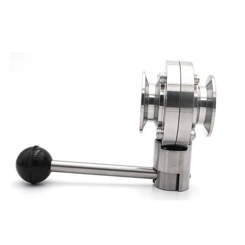 19-108 ミリメートル SS304 ステンレス鋼サニタリーグレード 3/4 "1" 1-1/2 "2" 3 "3 クリップバタフライバルブ自家製ビールと乳製品